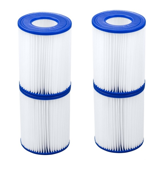 2 Doppelpack x Bestway Filterkartuschen Gr. II, 10,6 x 13,6 cm
