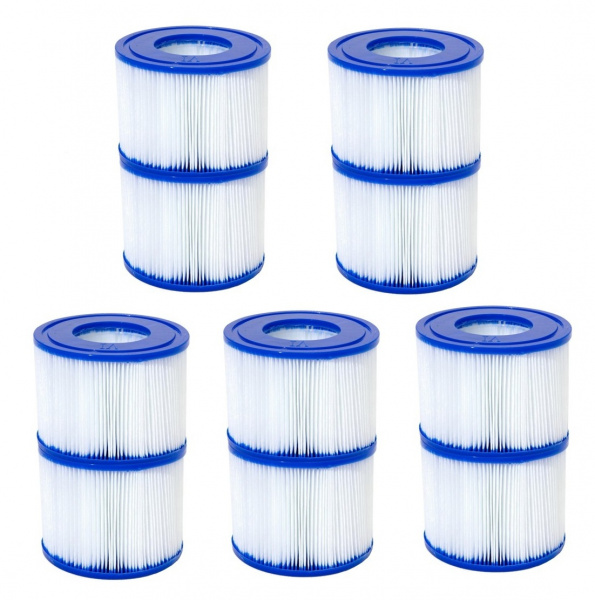 5 Doppelpack x Bestway LAY-Z-SPA® Xtras Filterkartusche Gr. VI 10,6 x 8,0 cm